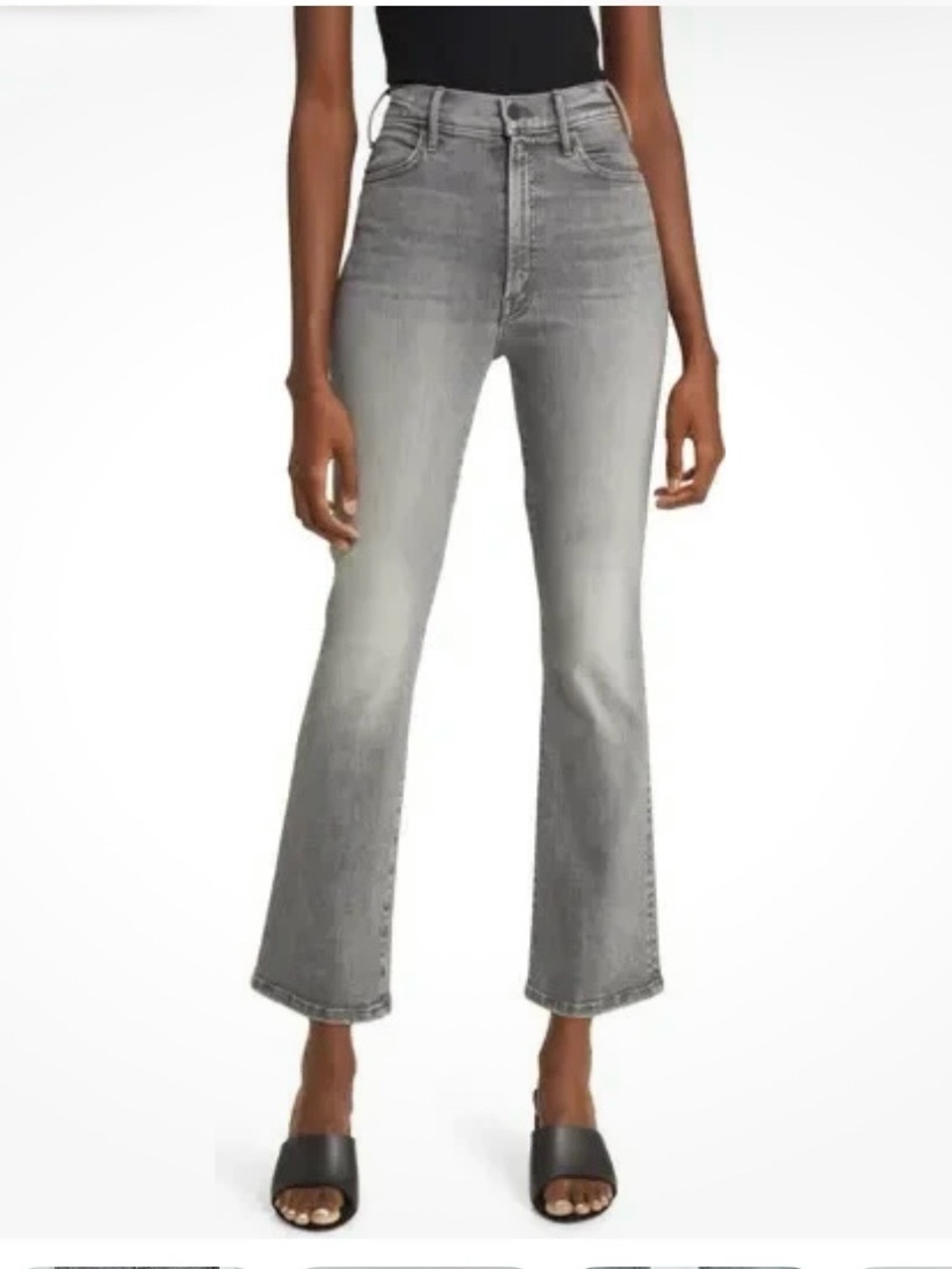 MOTHER Hustler Ankle Jeans Northern Lights Gray